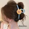 Presilha de cabelo elegante para mulheres, estilo coreano, acessório de cabelo de alta qualidade, tamanho grande, adequada para cabelos grossos, nova presilha de cabelo doce, ornamento de cabelo