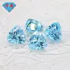 Huagang Gems Zircón Triangular Azul Claro de un Solo Agujero Piedra Suelta Azul Claro Accesorios de Cuentas Sueltas para Bricolaje con Agujero