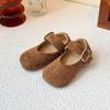 Zapatos de Cuero para Niñas 2025 Otoño Nuevos Zapatos Birkenstock para Niños Retro Suela Suave Zapatos Casuales Estilo Occidental Zapatos de Princesa para Niñas