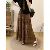 Ropa Nueva de Verano 2026 para Chicas Gorditas Mujeres Talla Grande Traje de Falda Elegante Francés de Seda con Puntos y Mangas Cortas