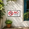 Adornos de Advertencia Personalizados para Paredes Transfronterizas Señal de Zona Prohibido Fumar Señales de Advertencia de Seguridad Metálicas Pintura de Hoja de Lata Hoja de Lata