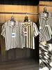 Camisa retro de estilo japonés a rayas con jacquard calado y cuello cubano de manga corta para hombre, holgada y transpirable, camisa casual de verano