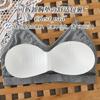 Roupa Íntima Sem Costura Sem Alças Com Bojo Triângulo Francês Camisole Decote U Grande Calcinha Feminina Transfronteiriça