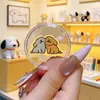 Nuevas Pegatinas de Teléfono de Dibujos Animados Doradas, Pegatinas para Teléfono, Materiales de Decoración para Diarios, Pegatinas de Animales Lindos Capibara