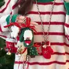 Colgante de Hombre de Jengibre Árbol de Navidad Cadena para Suéter para Mujer 2025 Nuevo Lindo Colgante de Cadena para Sudadera Collar de Regalo Accesorios para Mujer