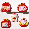 Chinelos Croc, Presilhas de Cabelo com Flores, Copos de Água, Acessórios de Resina, Enfeites Fofos de Gato para Apple TV, Capinhas de Celular com Cola de Creme DIY