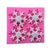 4 peças Natal floco de neve grande fondant ferramentas de decoração de bolo molde de chocolate ferramentas de confeitaria DIY X082