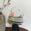 Bolsas Tejidas de Moda para Mujer 2026 Nuevo Bolso de Hombro de Gran Capacidad Tendencia Bloqueo de Color Versátil Bolso Tote para Viajes Cotidianos Transfronterizo