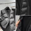 Elegante Jaqueta Colete Preta com Decote V para Mulheres, Estilo Coreano, Fashion, Rejuvenescedor, Colete Retro, Casaco de Algodão Acolchoado