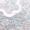 Pulseira DIY Feita à Mão Barroca com Contas Azul Claro Pulseira de Concha com Laço Pérola Contas Espaçadoras Furo Reto Doce Fresco