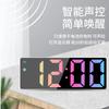 Reloj Digital con Pantalla de Temperatura LED Mesita de Noche Simple Estudiante Elegante Luminoso Silencioso Reloj Digital Despertador Fecha