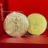 Shuibei Mismo Estilo Moneda de Oro 50mg Oro Puro 999 Riqueza Instantánea Moneda de Oro Conmemorativa Regalo de Cumpleaños Venta al por Mayor