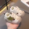 Sapatos Funcionais para Bebês e Crianças Pequenas, Sapatos para Meninas, Superfície de Couro, Novos Modelos de Primavera e Outono, Sapatos para Crianças Pequenas, Sola Macia, Antiderrapante, Sapatos para Meninos