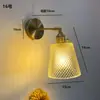 Luminária de parede de latão nórdica retrô japonesa, luminária de parede moderna para cabeceira, luz simples para espelho de banheiro, luz frontal para espelho estilo americano