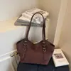 Bolsa Casual Retro de Camurça 2026 Nova Outono e Inverno Feminina para o Trabalho Ombro Tote