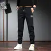 Pantalones Casuales Delgados de Seda de Hielo para Hombre Primavera y Otoño Rectos Deportivos Largos Estilo Coreano de Moda Tallas Grandes Combinan con Todo Pantalones Crock
