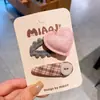 Pinza para el cabello de tela dulce versátil para niños estilo coreano para niñas, pasador rojo con lazo de mariposa, accesorio para el cabello
