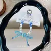 Colgante de cadena para teléfono con cuentas de cristal, decoración de bolso de lazo, llavero para funda de teléfono, correa de muñeca, venta al por mayor de regalos