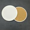 Porta-copos de cerâmica lisos absorventes antiderrapantes base de cortiça redondo base crua 10CM isolados lama de diatomáceas porta-copos quadrados atacado