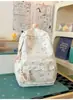 Nova mochila fresca com acabamento em renda estilo coreano para mulheres, mochila doce e fofa estilo japonês para estudantes do ensino fundamental