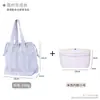 Bolsa de playa de malla, bolsa de almacenamiento para artículos de tocador de viaje, bolso tote calado, bolsa con cordón, bolsa de compras plegable, bolsa interior