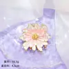 Horquilla Transfronteriza Retro Nicho Esmalte Flor de Arena Dorada Pin Pintado Estilo Nacional Pinza para el Cabello de Gama Alta Accesorios para el Cabello Degradados