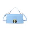 Bolsa de design de nicho bolsa feminina este ano popular novo bloco de moda bolsa mensageiro de ombro de cor sólida textura bolsa quadrada pequena