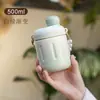Mini Garrafa Térmica Pequena Feminina Copo de Água Portátil à Mão Copo à Prova de Quedas Copo Portátil de Viagem para Café Copo para Levar Logo de Presente