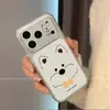 Adequado para capas de celular Apple 17 Pro Max, Apple 16 Plus e Apple 15; design de desenho animado, estilo criativo, cobertura total, com padrão de West Highland White Terrier