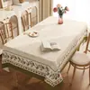 Toalha de Mesa de PVC Estilo Americano, Retangular, Impermeável, À Prova de Óleo, Lavável, Capa para Mesa de Centro, Luxo Leve, Sensação de Alta Qualidade, Capa de Mesa