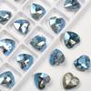 Estrela azul revestido gordo quadrado torto coração unha broca luz azul vidro unhas acessórios DIY acessórios para o cabelo atacado