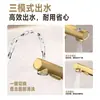 Grifo para Lavabo de Baño de Cobre Blanco Leche Caliente y Frío Antisalpicaduras Doméstico Gris Metalizado Rosa