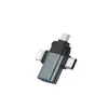 Adaptador OTG é Adequado para Celular e Computador Multifuncional Tipo-C Apple Android Adaptador Três-em-Um Transfronteiriço