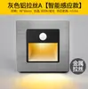 Venta al por mayor de fabricante, luces LED empotradas tipo 86 para pies, luces nocturnas con sensor de movimiento, luces con sensor para escaleras de hotel