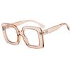 Espejo plano transfronterizo Marco estilo europeo y americano color jalea Color Maillard Gafas anti luz azul se pueden equipar con gafas de proximidad