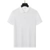 [Fábrica de Origen] Nueva camiseta POLO de verano 2025 para hombre de alta gama casual holgada de color liso con cuello