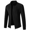 2025 Ollie de Terciopelo Transfronterizo Otoño e Invierno Nueva Chaqueta para Hombre de Color Puro con Cuello Alto y Acolchado de Terciopelo Talla Grande Moda Casual
