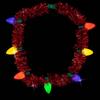Coolette joias luminosas Natal das crianças árvore de Natal peludo Garland festa adereços bulbo colar luminoso