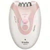 Keda 216 Depiladora Eléctrica para Mujer Vello de Axilas Vello de Piernas Vello de Partes Íntimas Instrumento de Depilación Afeitado Dos en Uno Limpiador de Pies Depilación