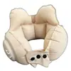 Almohada Inflable en Forma de U, Soporte Portátil para el Cuello Ayuda para Dormir en Viaje, Almohada Inflable en Forma de U Flocada de PVC, Almohada Inflable para el Cuello, Almohada Inflable en Forma de U