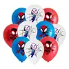 Globos de Látex Temáticos de Spider-Man Globos Impresos de Dibujos Animados Infantiles Globos para Decoración de Fiesta de Cumpleaños de Niños Venta al Por Mayor