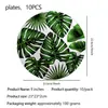 Decoraciones para Fiesta Hawaiana de Amazon Platos de Papel Hoja de Tortuga Vasos de Papel Servilletas de Papel Banner de Decoración para Fiesta Temática de Verano