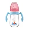Biberón con Asa, Biberón de PP sin Popote, Vaso para Beber Anticaídas para Recién Nacidos Mayores de 6 Meses