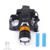 En stock fábrica LED de alta potencia p50 linterna frontal doble batería de litio de larga duración 18650 linterna de cabeza recargable súper brillante