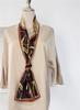 Bufanda Pequeña Larga Estrecha de Seda Fina Corea del Sur Bufanda Decorativa Otoño e Invierno Moda Cinta Combinación para Mujer Bufanda de Moda Elegante