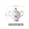 Conjunto de café de porcelana de osso de alta qualidade xícara e pires prato de lanche de leite pote de açúcar bandeja de panela de cerâmica peças soltas de cerâmica tarde flor de chá conjunto
