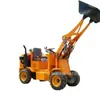 Cargador Pequeño Eléctrico de Tracción en las Cuatro Ruedas Agrícola Doméstico Granja Eliminación de Estiércol Cargador Diésel de Tracción en las Cuatro Ruedas Sitio de Construcción Bulldozer