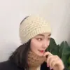 Nuevo Sombrero de Mujer Tejido de Lana Cálido Grueso Headwear de Punto Otoño Invierno Ala Ancha Diadema Accesorios para el Cabello Cubre Cabeza Sombrero