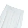 Falda Blanca Elástica de Cintura para Mujer, Estilo Nuevo Verano 2026, Gama Alta, Lujo Ligero, Moderna y Elegante, Falda Fluida de Corte A