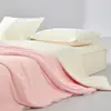 Sensación Premium~ Colcha de Seda Helada Clase A para Verano, Colcha de Seda Helada con Spandex para Aire Acondicionado, Núcleo de Colcha Lavable a Máquina, Colcha Delgada de Verano